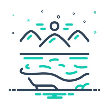 Plaj için karıştırma simgesi 