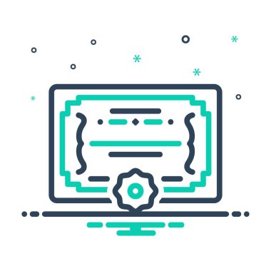 Diploma & sertifikaları için simgeyi karıştır