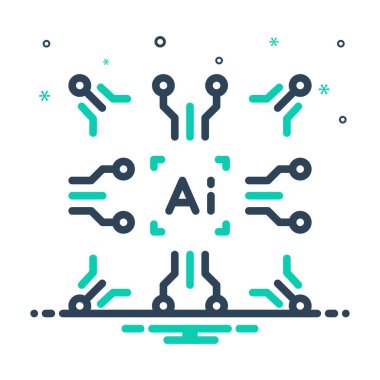 Yapay zeka için karıştırma simgesi