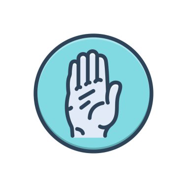 Kongre için renk illüstrasyon simgesi 