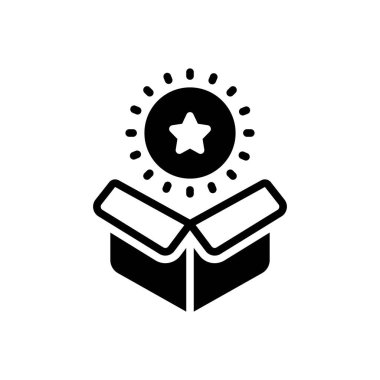 Ürün için siyah katı simge 