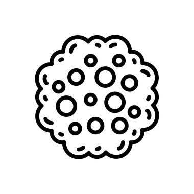 Küf için siyah çizgi simgesi 