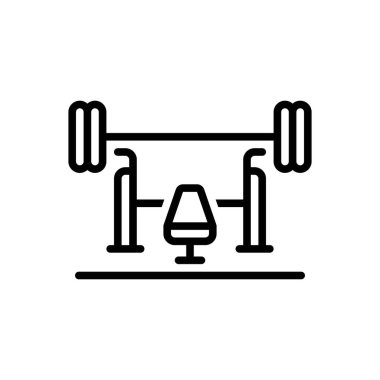 Kürsü için siyah çizgi simgesi 