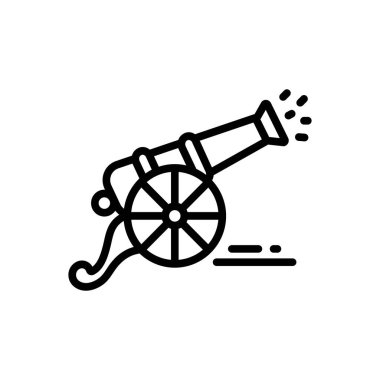 Savaş için siyah çizgi simgesi 