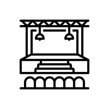 Olay için siyah çizgi simgesi 