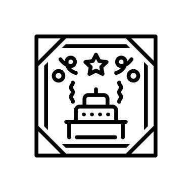 Fotoğraf için siyah çizgi simgesi 