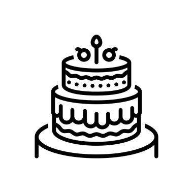 Pasta siyah çizgi simgesini 