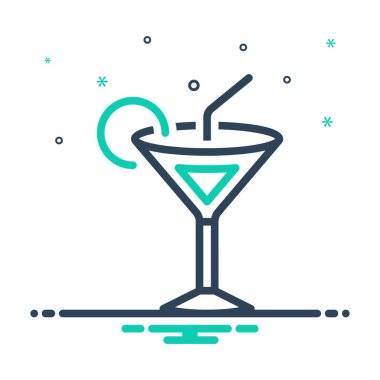 Kokteyl için simgeyi karıştır 