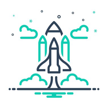 Roket fırlatma simgesini karıştır