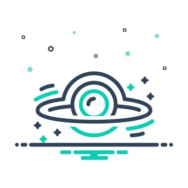 Kara delik için simgeyi karıştır