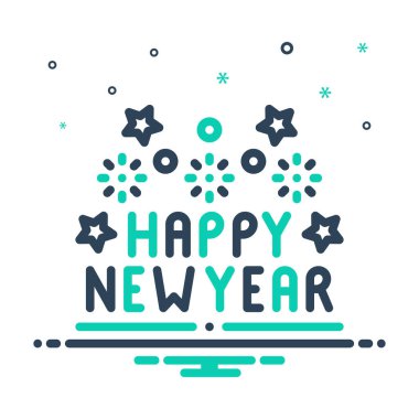 Yeni yıl için simgeyi karıştır