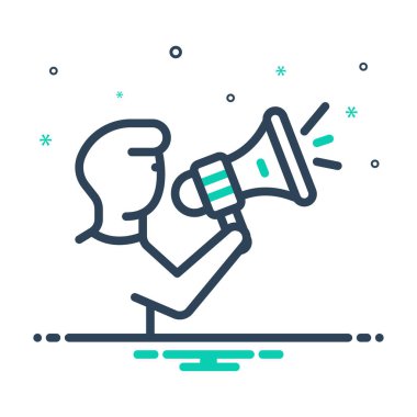 Konuşma özgürlüğü için simgeyi karıştır