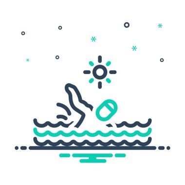 Mix icon for swim  clipart