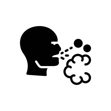 Toz için siyah katı simge