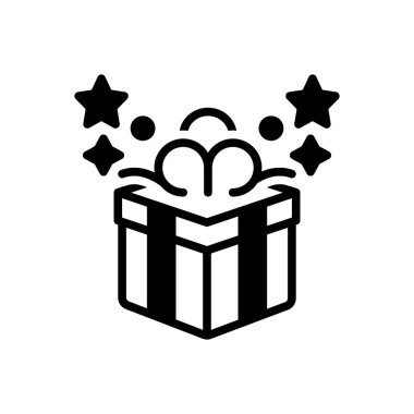 Hatıra olarak siyah katı simge 