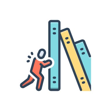 Zorluk için renk resmetme simgesi 