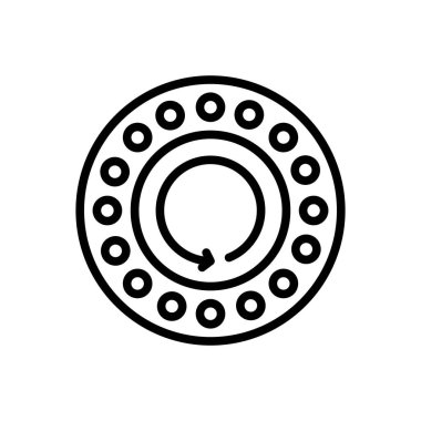 Black line icon for rotary clipart