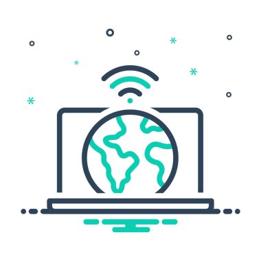 İnternet için simgeyi karıştır 