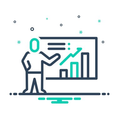 Satış sunumu için karıştırma simgesi