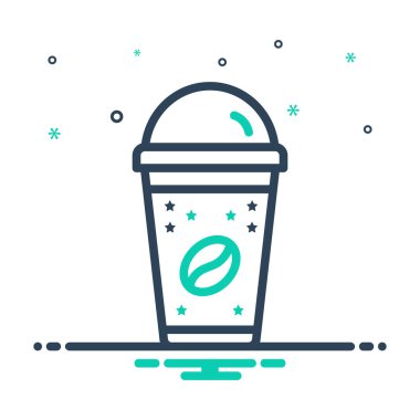 Kahve fincanı için simgeyi karıştır