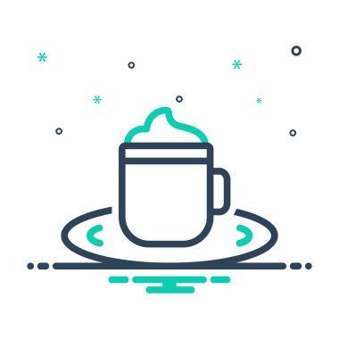 Cappuccino için simgeyi karıştır 