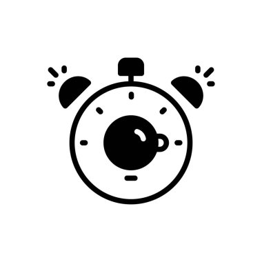 Kahve molası için koyu simge