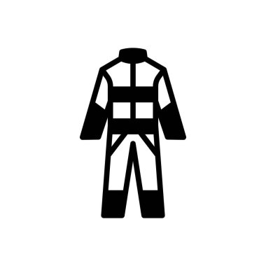 Koruyucu kumaş için siyah katı simge