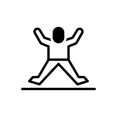 Etkin için siyah katı simge 