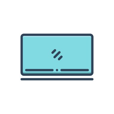 Ekran için renk illüstrasyon simgesi 