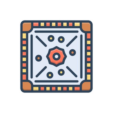 Color illustration icon for board game clipart