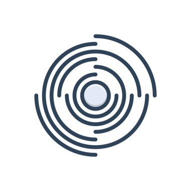 Dinamik için renk illüstrasyon simgesi 