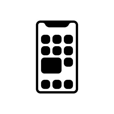 Uygulama için siyah katı simge 