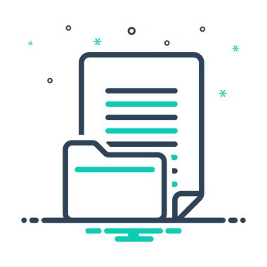 Mix icon for document 