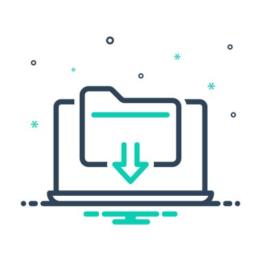 Dosya indirmek için simgeyi karıştır