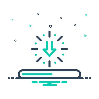 İndirme için simgeyi karıştır 