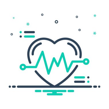 Kardiyogram için simgeyi karıştır 