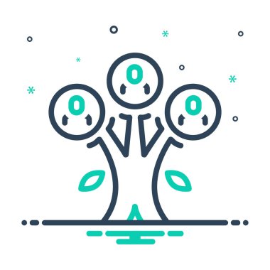 Soy ağacı için simgeyi karıştır