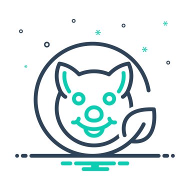 Evcil hayvan hijyeni için simgeyi karıştır 