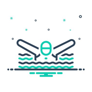 Yüzmek için simgeyi karıştır 