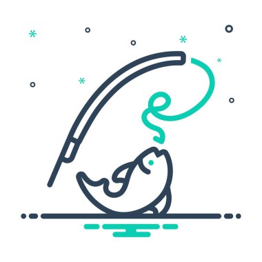 Balık tutmak için simgeyi karıştır 