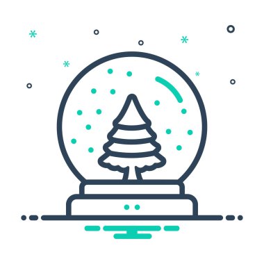 Kar küresi için simgeyi karıştır 