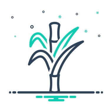 Şeker kamışı için karıştırma simgesi