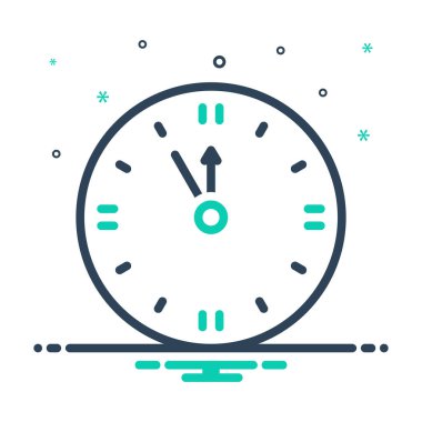 Mix icon for clock  clipart