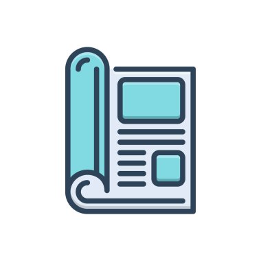 Dergi için renk illüstrasyonu 