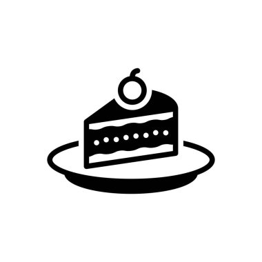 Hamur işi için siyah katı simge 