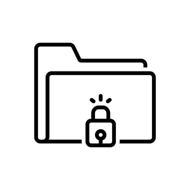 Kilitlenmek için siyah çizgi simgesi 