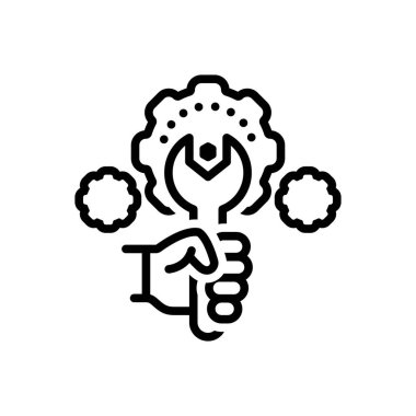 Düzeltmek için siyah çizgi simgesi