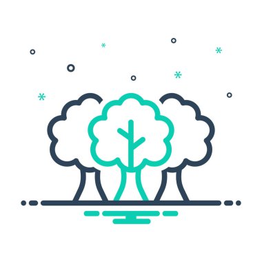 Ağaçlar için simgeyi karıştır 