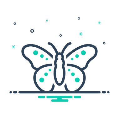 Kelebek için simgeyi karıştır 