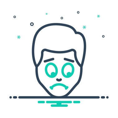 Üzüntü için simgeyi karıştır 